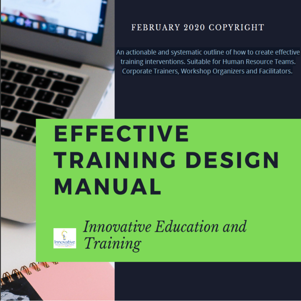 Effective Training Design Manual authored by Tamu Petra Browne